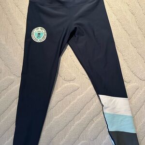 Stylish Leggings in Navy and Aqua